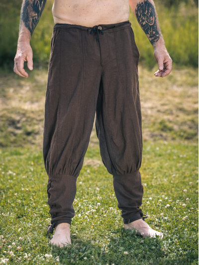 Trollfelsen Mitelalter Gewandung Hose Wikinger Braun 2